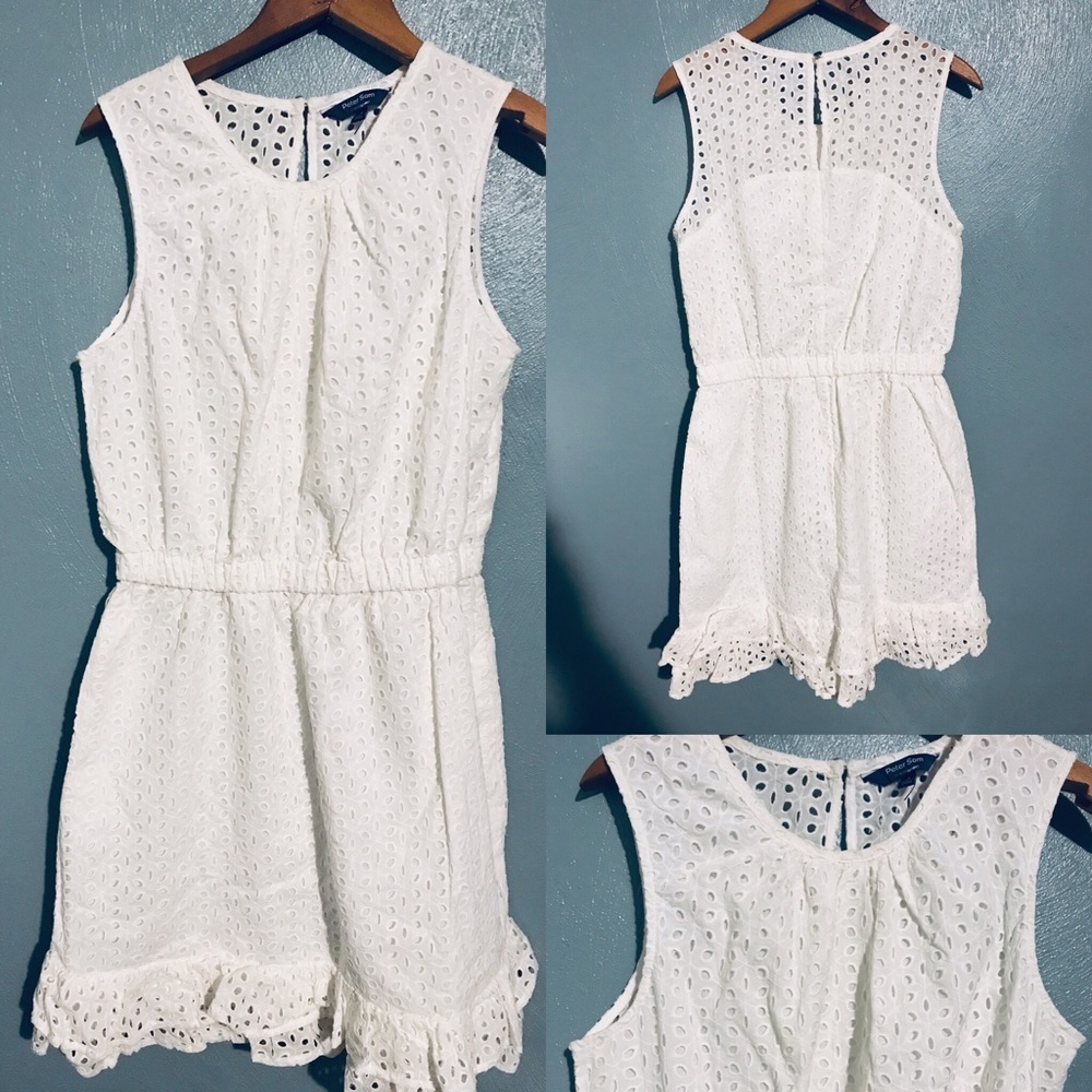 NWOT Peter Som Eyelet dress with ruffled hem - Picture 3 of 3